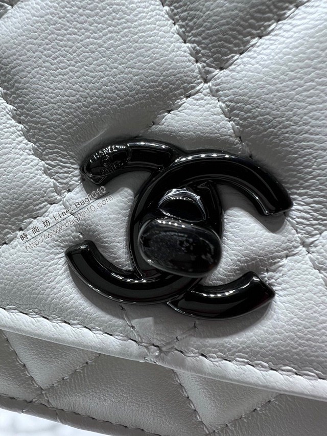 Chanel專櫃新款小羊皮鏈條女包 香奈兒22B新款熊貓色Woc鏈條包 A84456Y djc5835